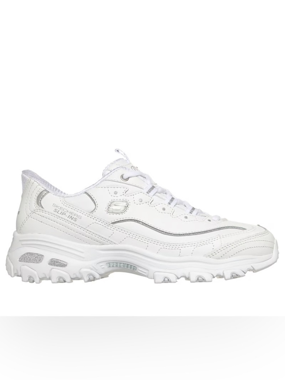 Skechers Women's White Slip-In d’lites sneakers